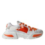 Zapatillas deportivas bajas Airmaster de color blanco y naranja