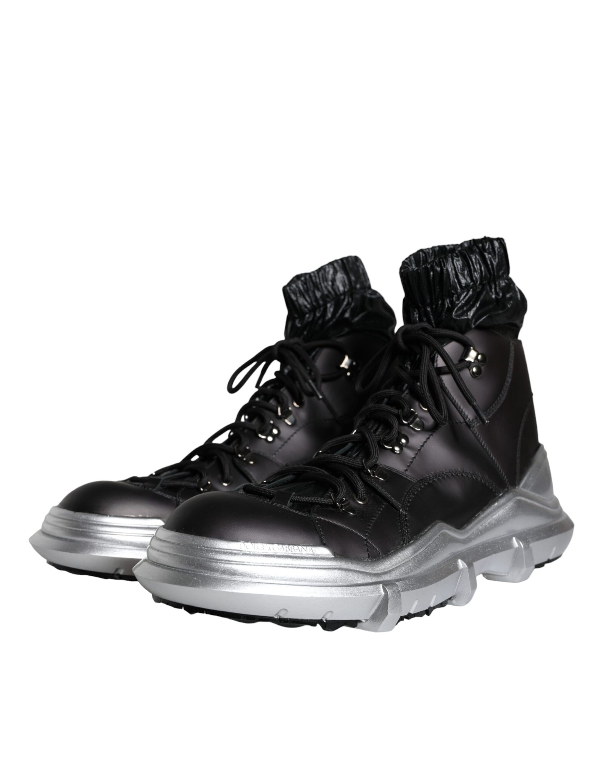 Schwarze Galileo High-Top-Sneakers aus Nylon