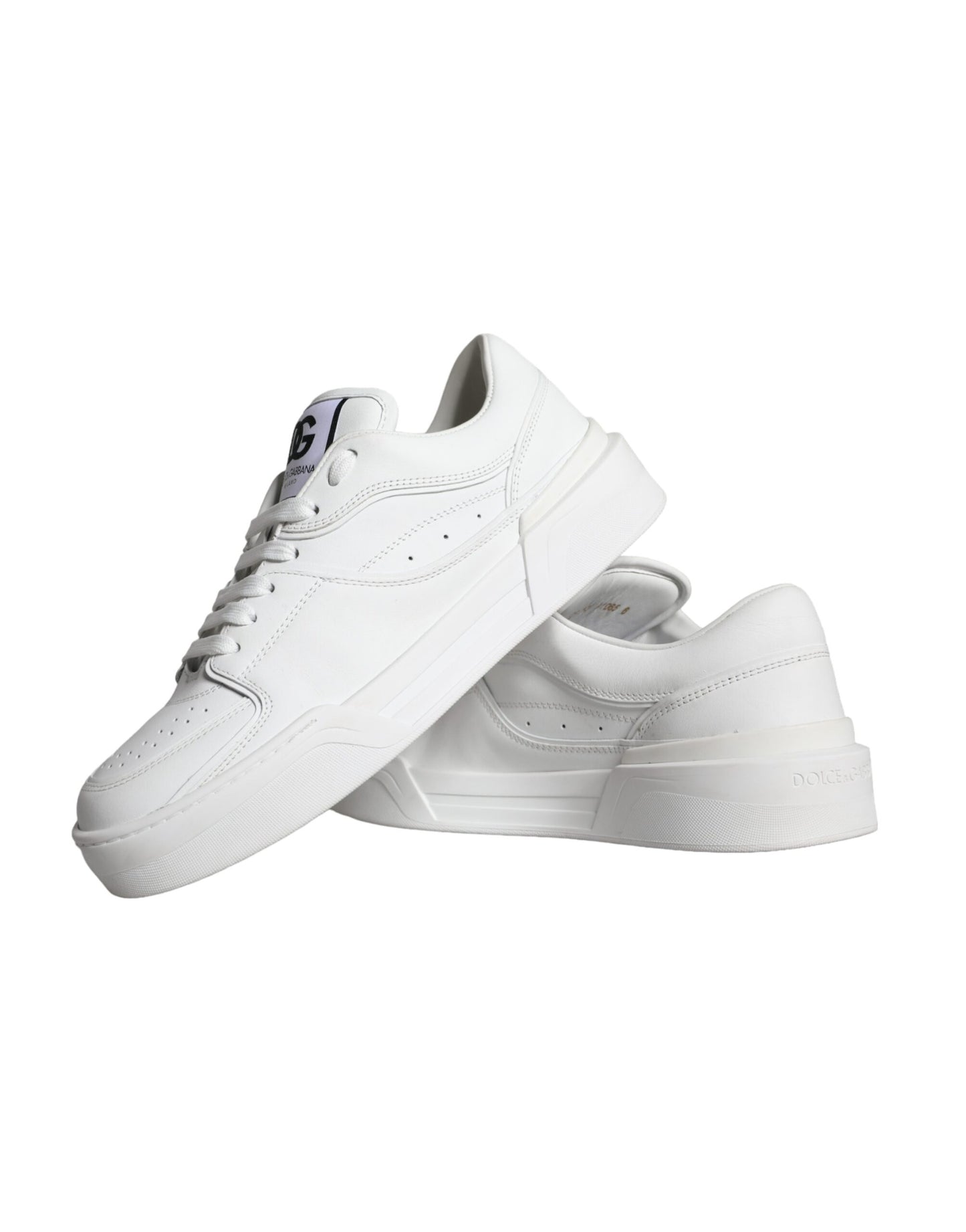 Zapatillas bajas de cuero blanco Miami