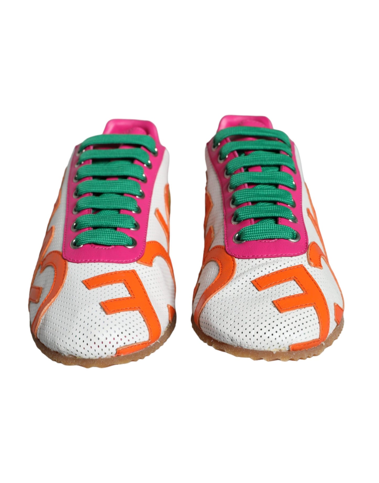 Multicolor Leather Logo Casual Sneakers Shoes