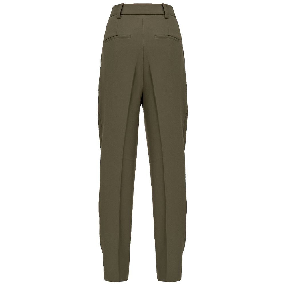 Green Polyester Jeans & Pant