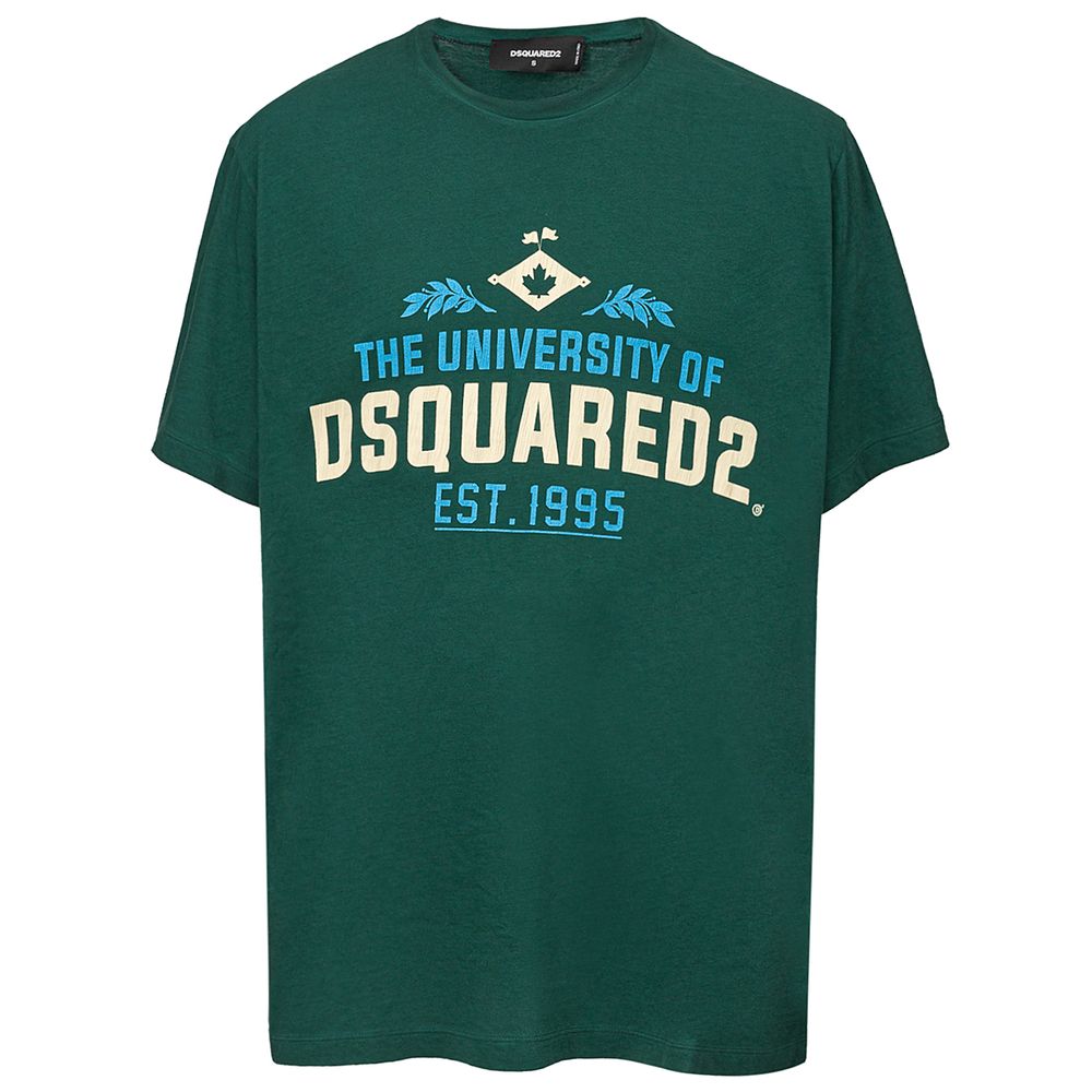 Camiseta de algodón verde