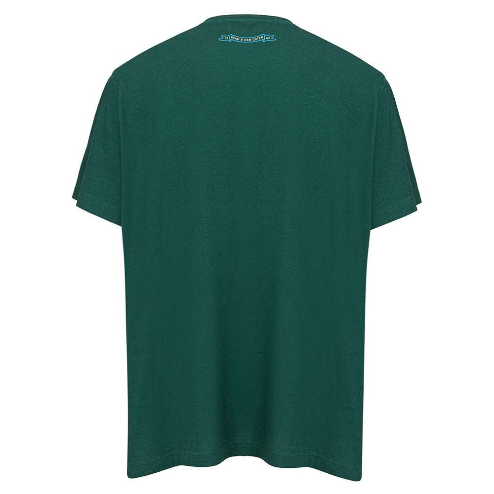 Camiseta de algodón verde