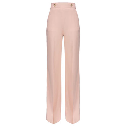 Pink Polyester Jeans & Pant