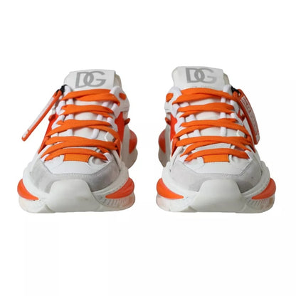 Zapatillas deportivas bajas Airmaster de color blanco y naranja