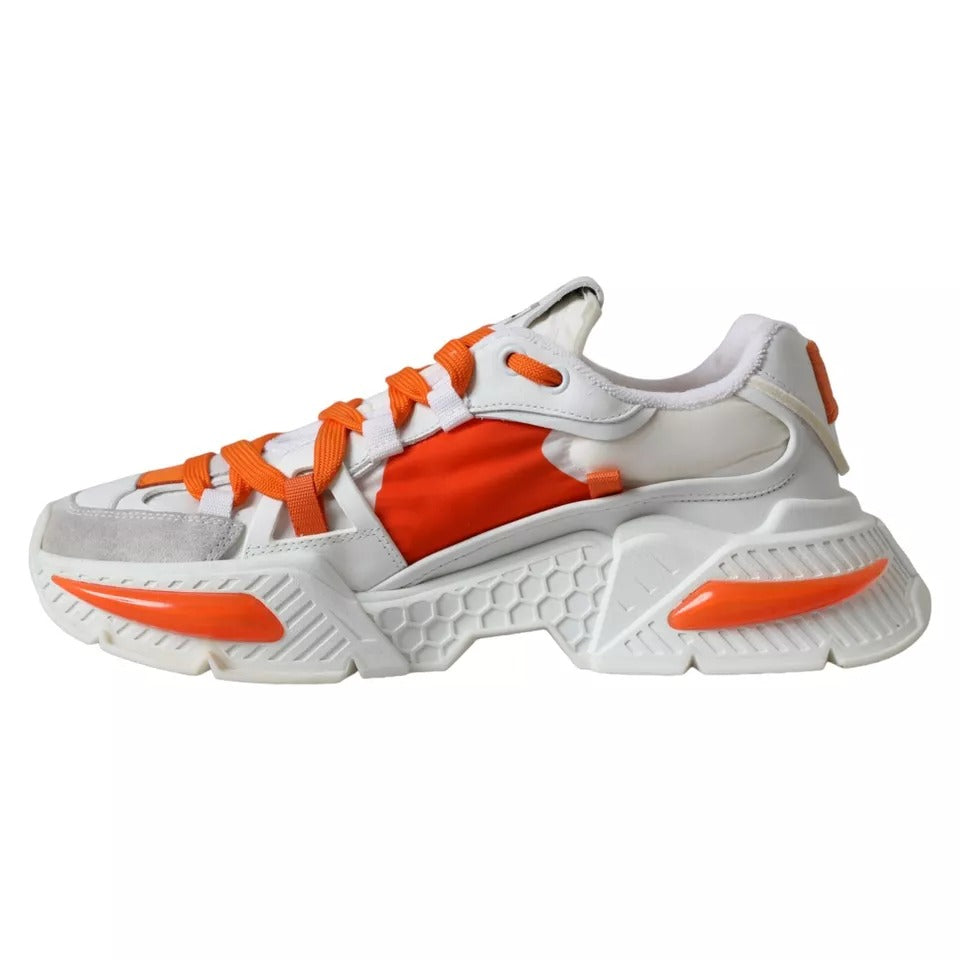 Zapatillas deportivas bajas Airmaster de color blanco y naranja