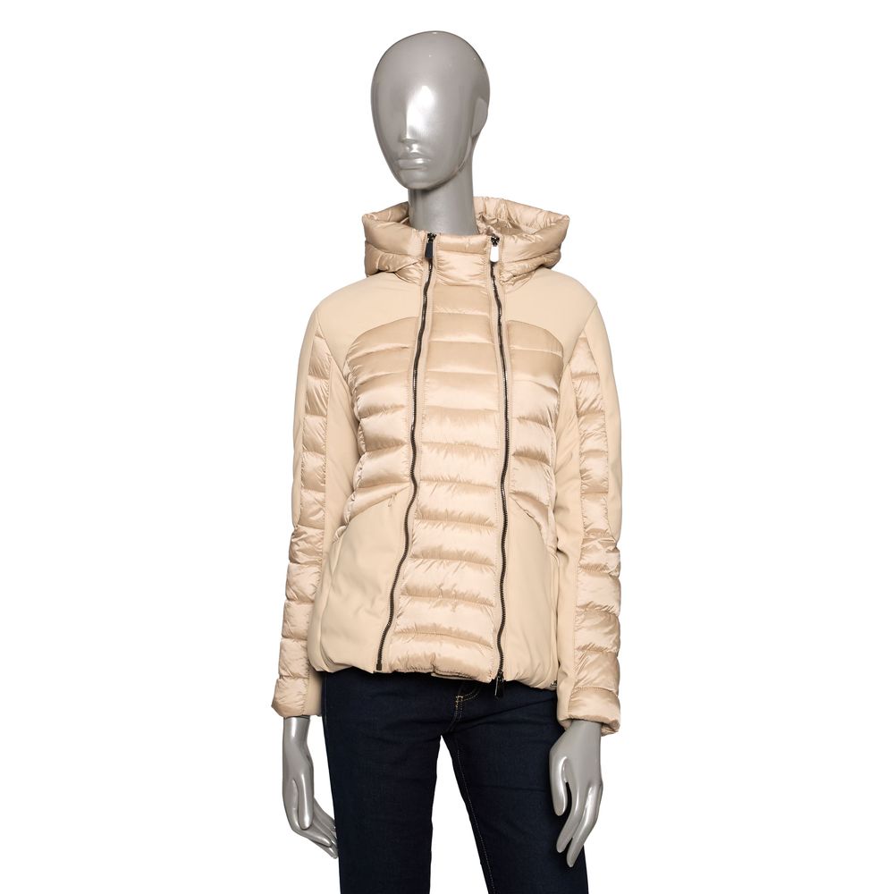 Beige Polyester Damenjacke