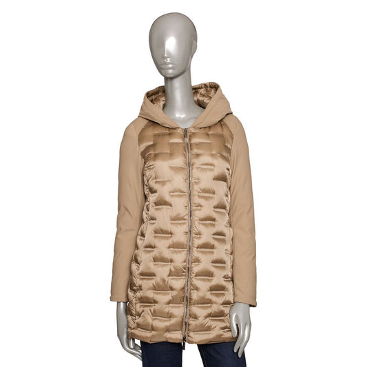 Beige Polyester Damenjacke