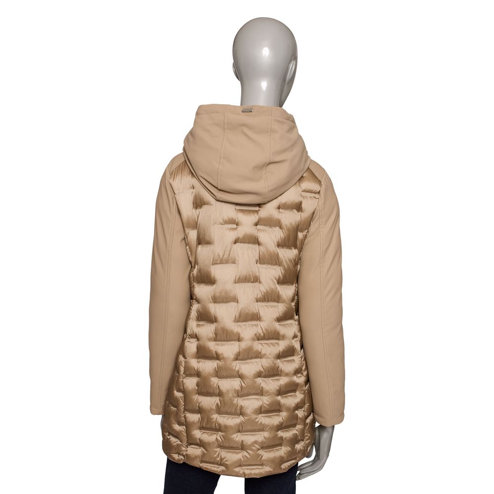 Beige Polyester Damenjacke