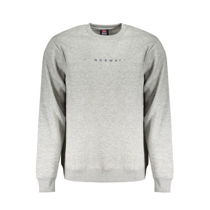 Gray Cotton Men Sweater