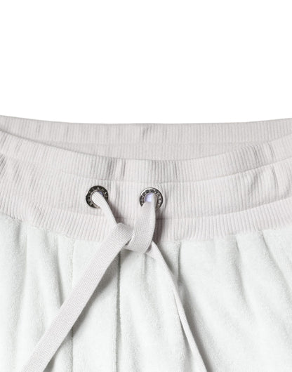 Pantalones deportivos de nailon blanco para correr