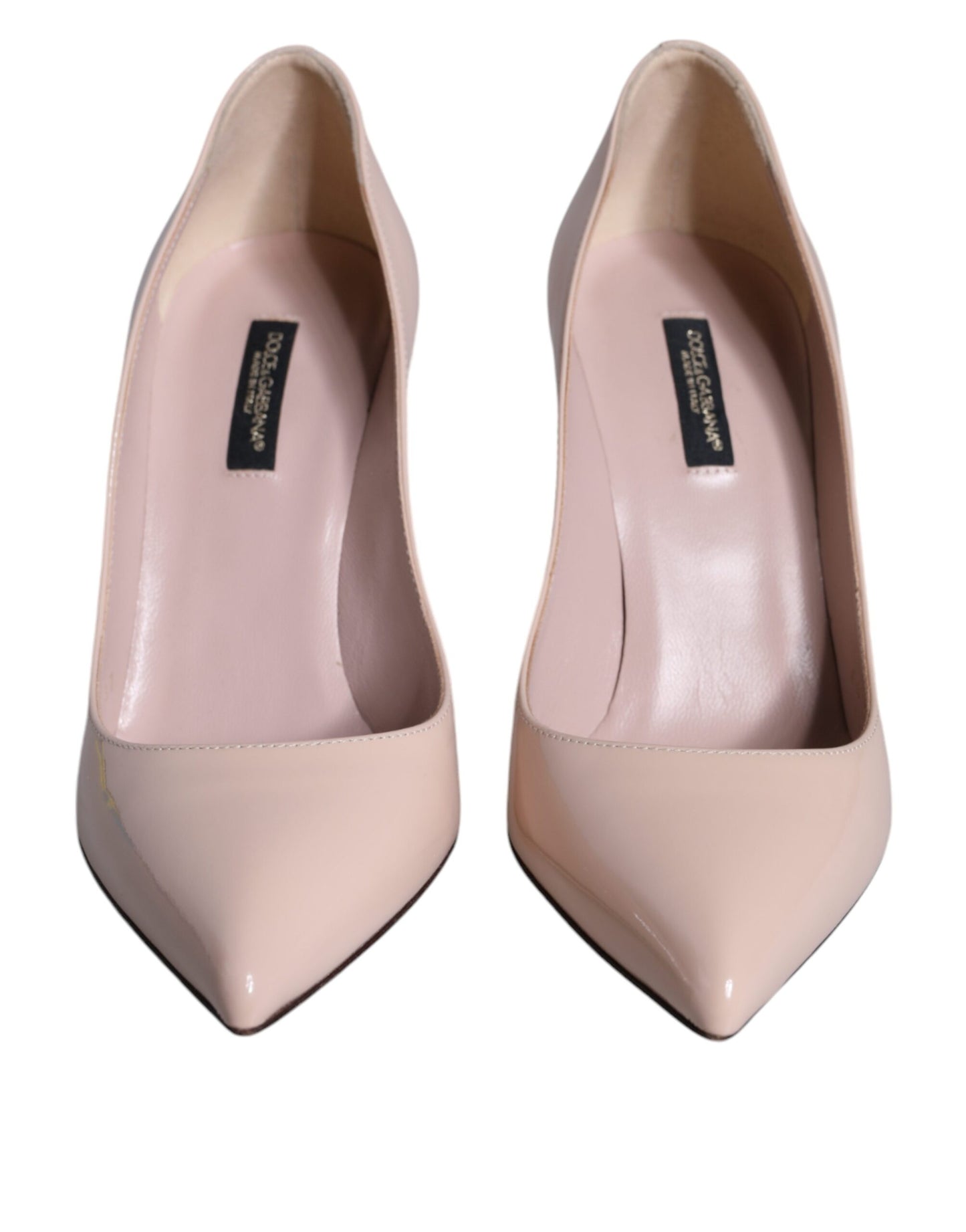 Beige Lackleder High Heels Pumps Schuhe