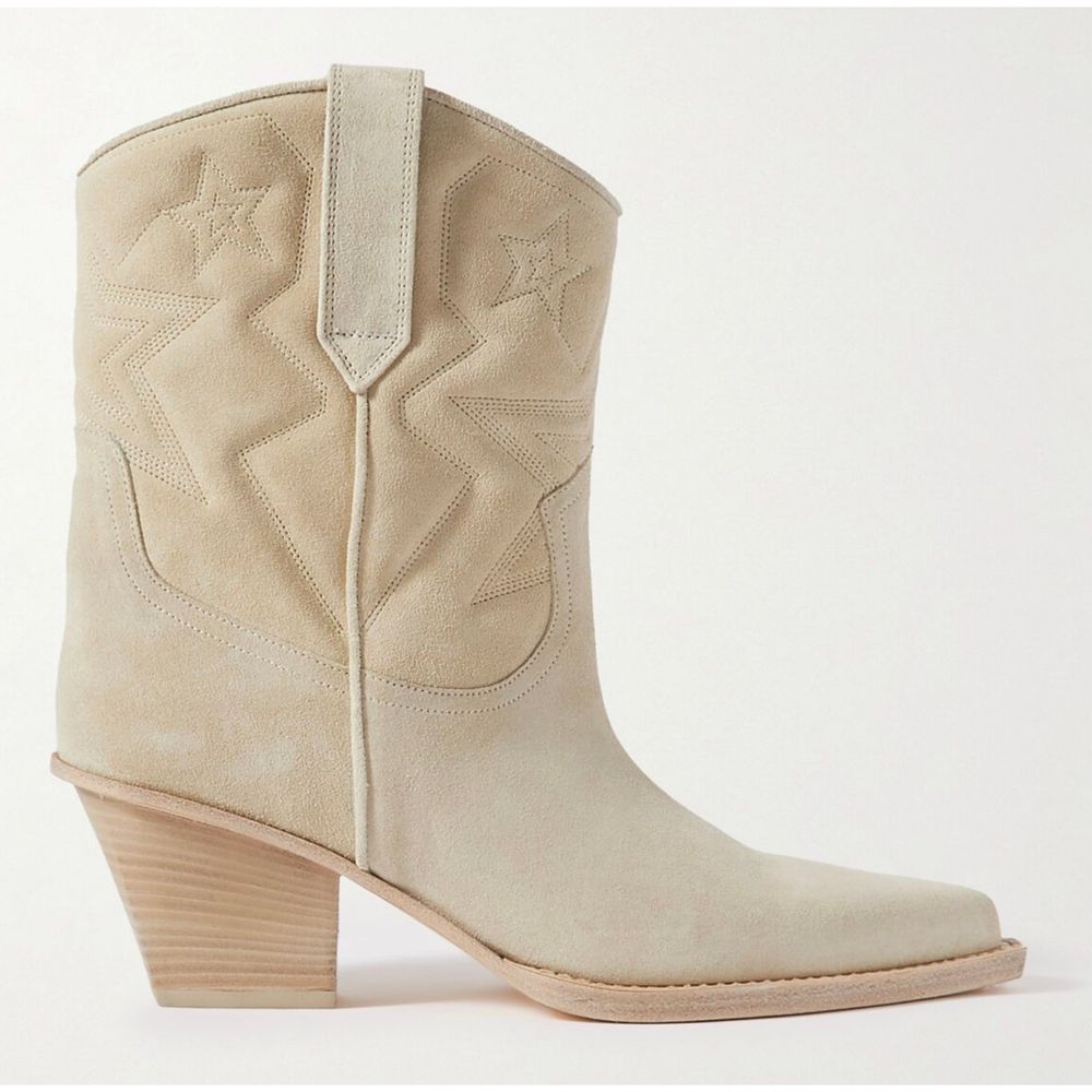 Bota de piel beige