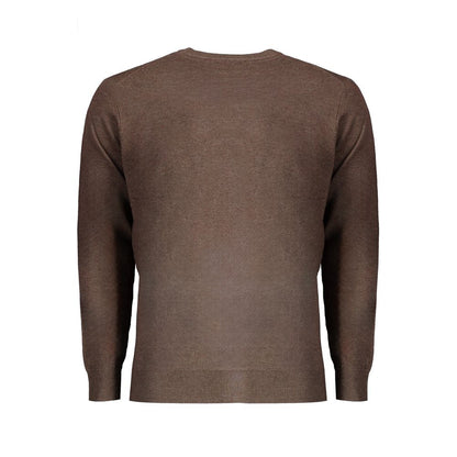 Brown Wool Men Sweater