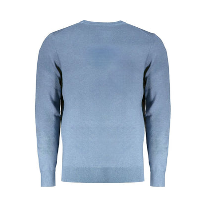 Light Blue Wool Men Sweater