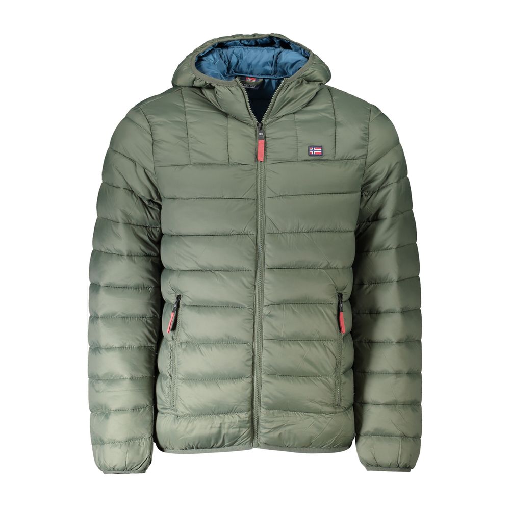 Green Polyamide Men Jacket