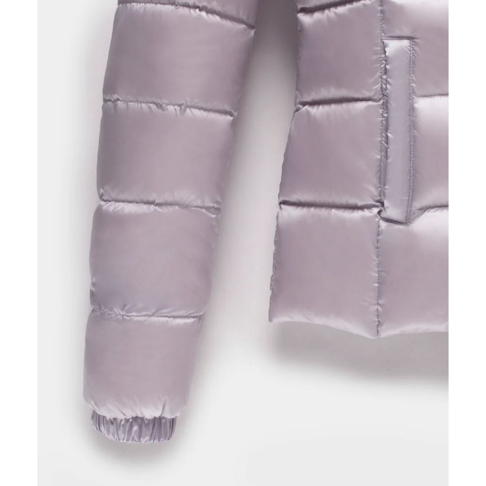 Chaquetas y abrigos de nailon morado