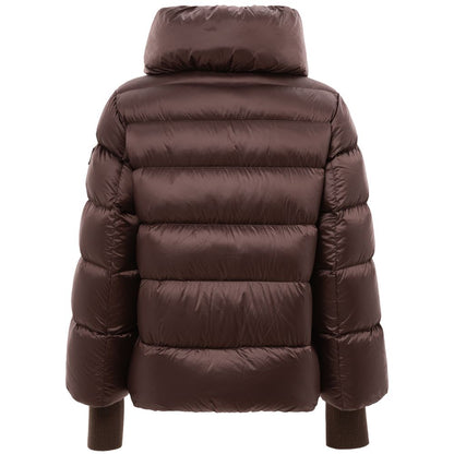 Brown Polyamide Jackets & Coat