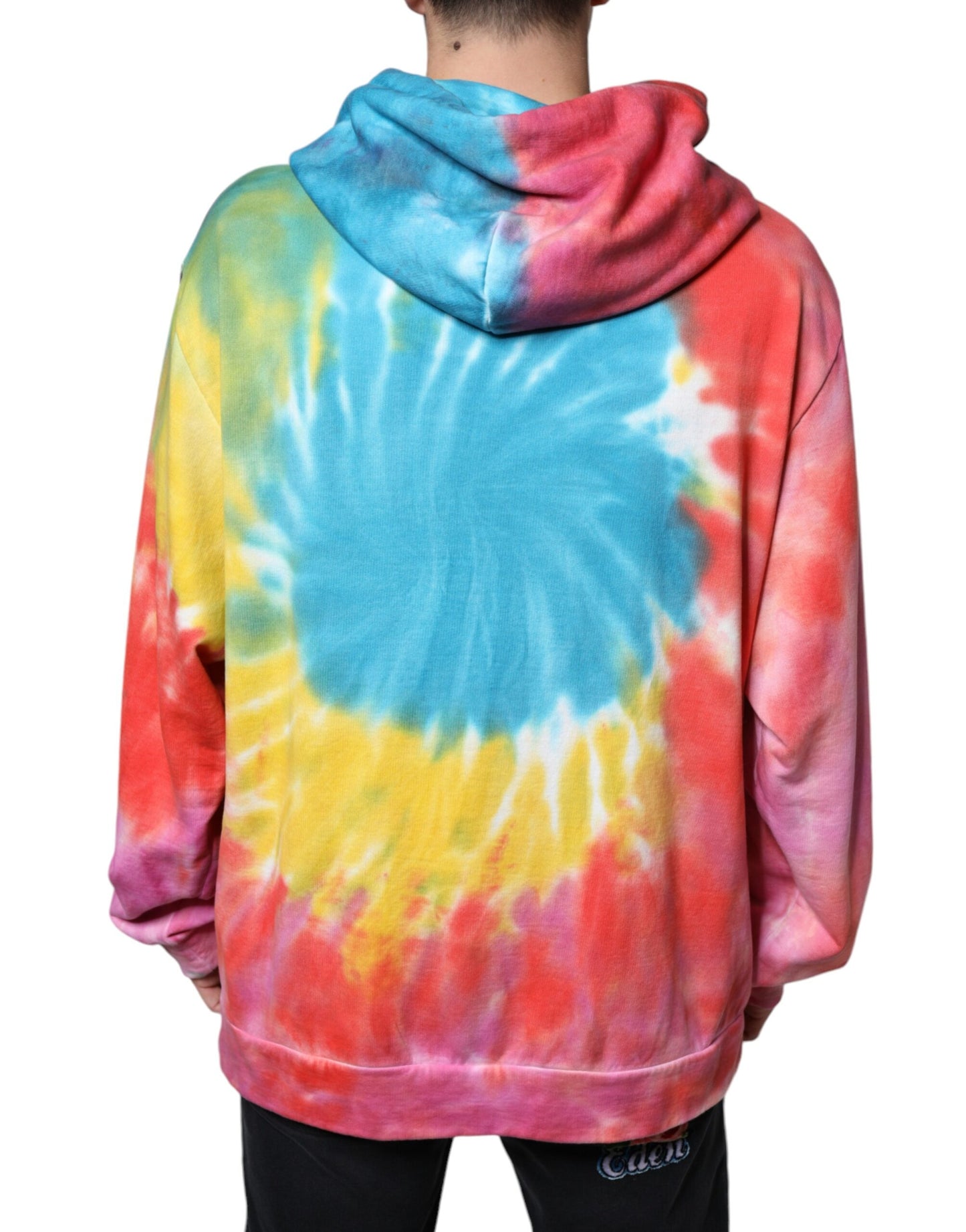 Multicolor Tie Dye Hooded Sweatshirt Sweater