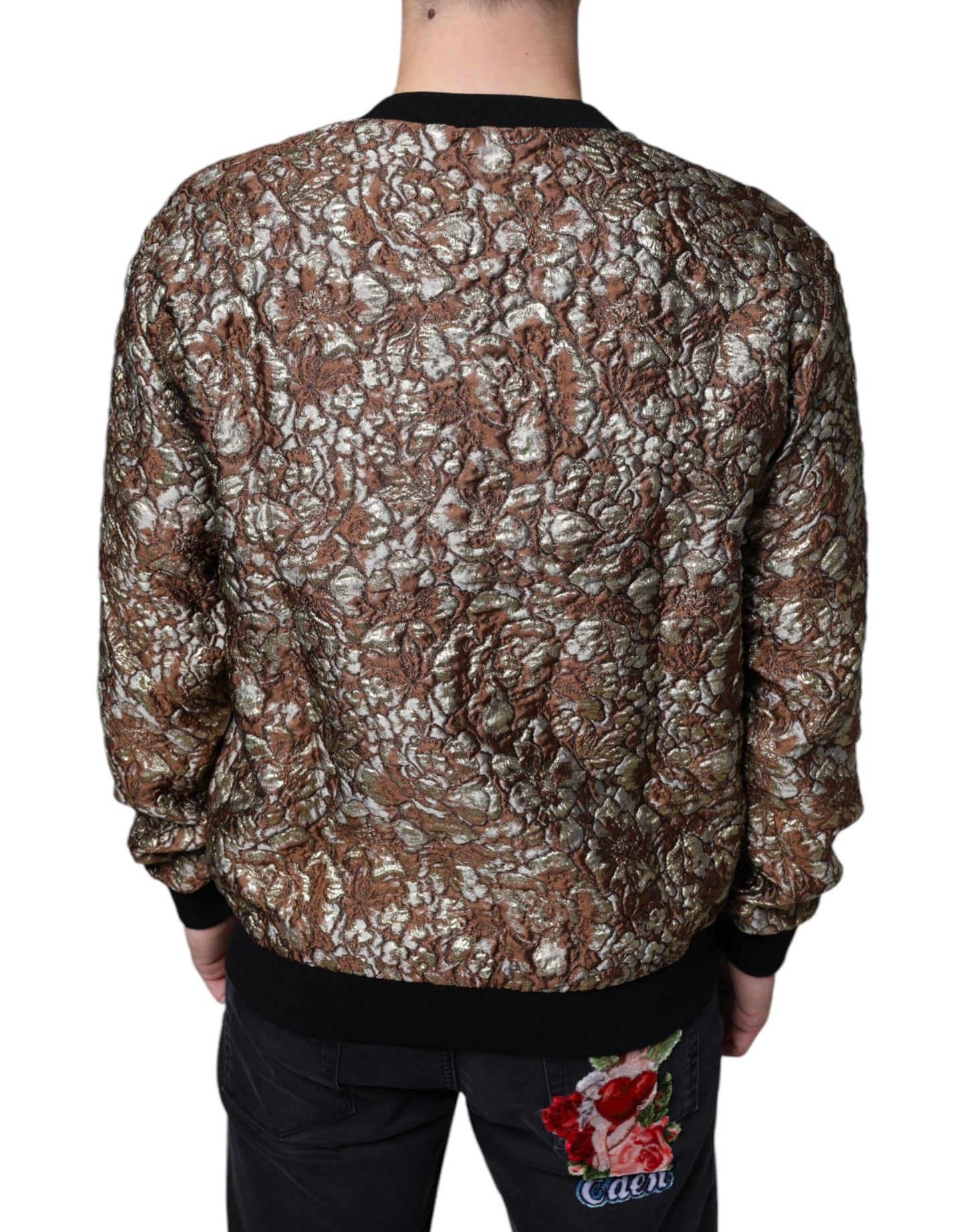 Brauner Jacquard-Pullover „Mambo Ananas“