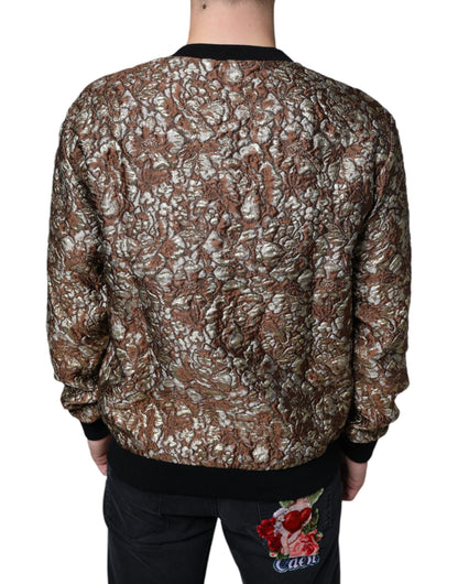Brauner Jacquard-Pullover „Mambo Ananas“