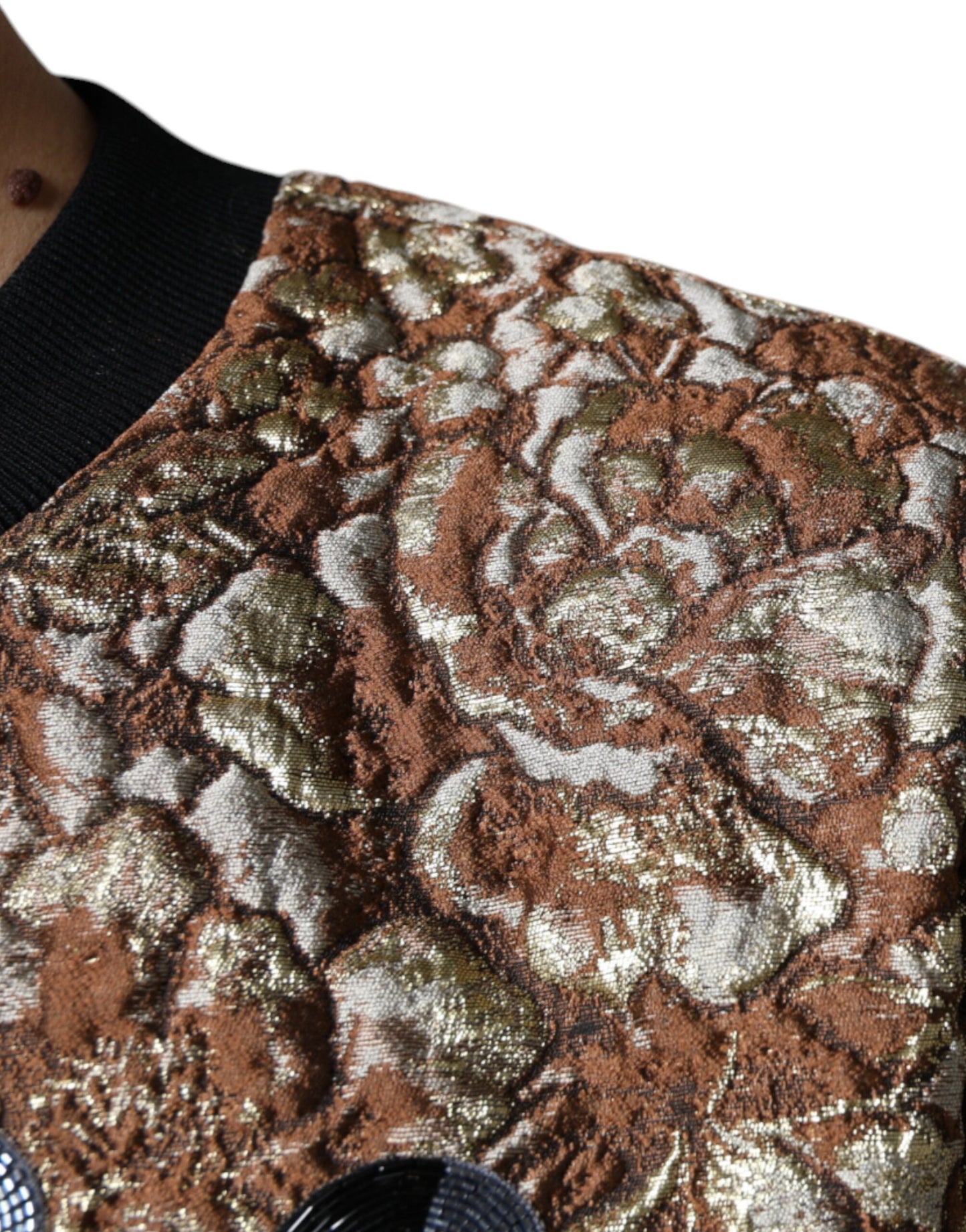 Brauner Jacquard-Pullover „Mambo Ananas“