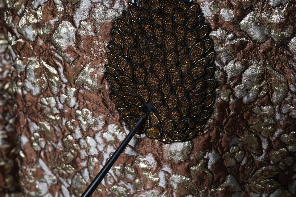 Brauner Jacquard-Pullover „Mambo Ananas“