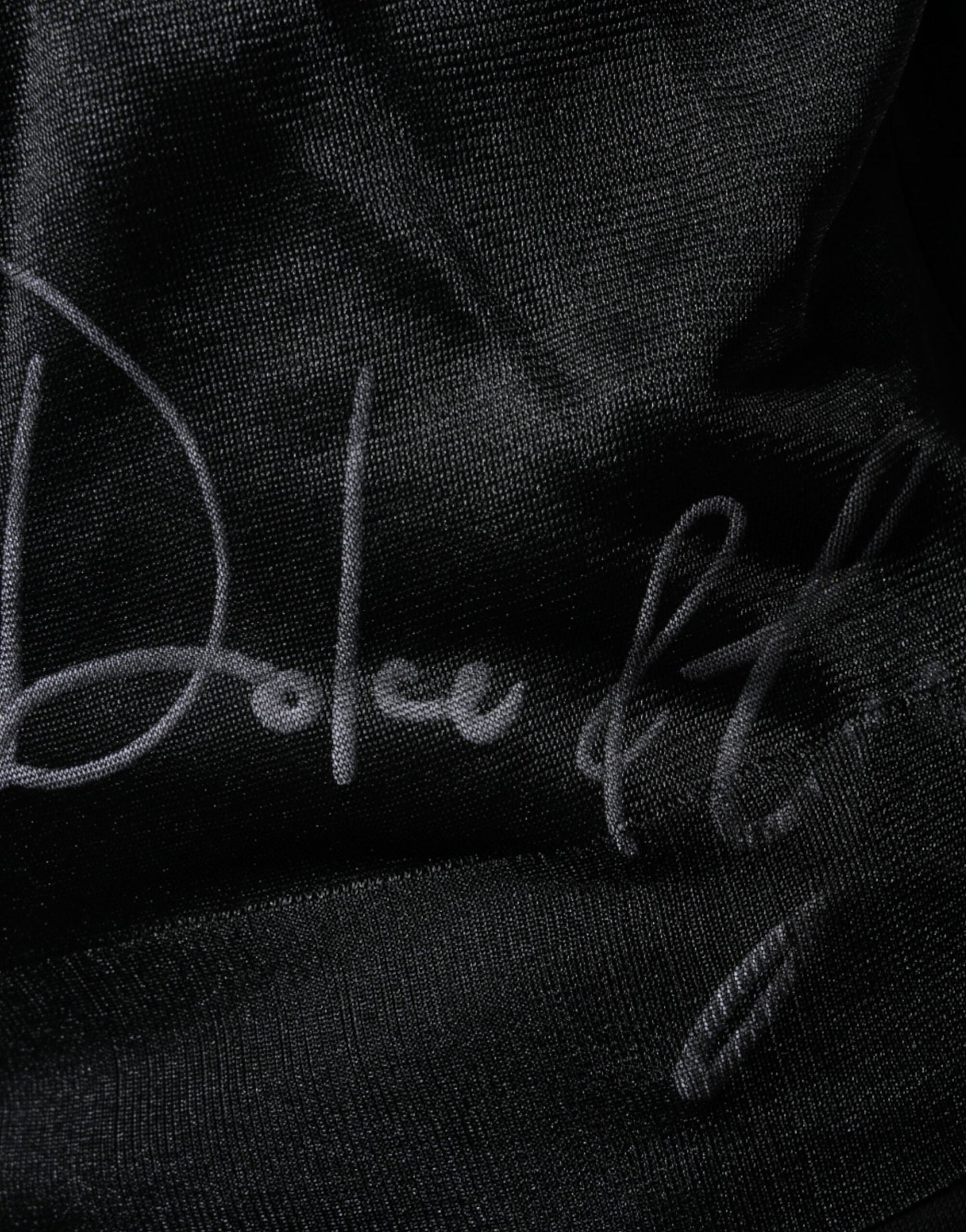 Schwarzer Polyester-Pullover