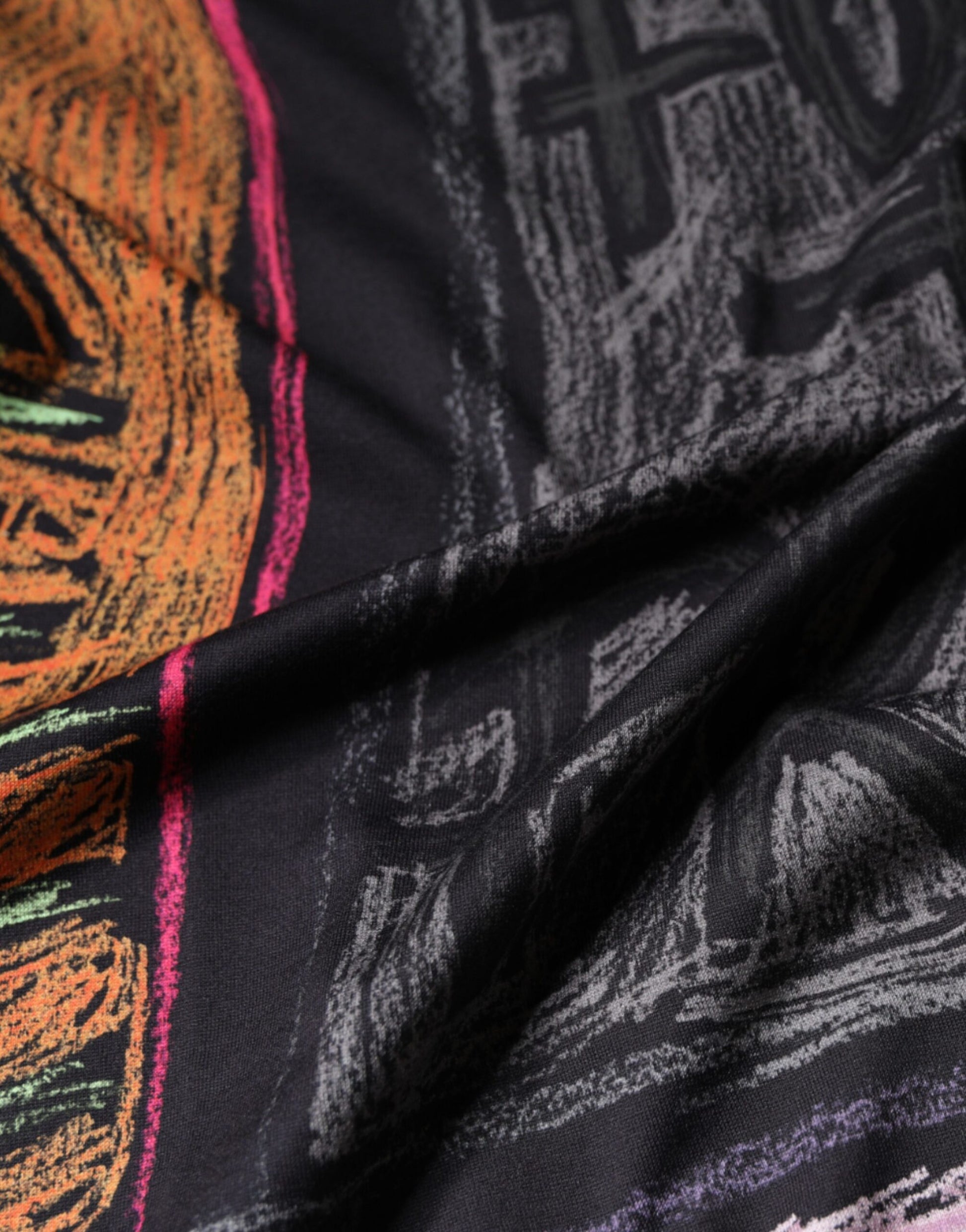 Camiseta de algodón con estampado gráfico multicolor