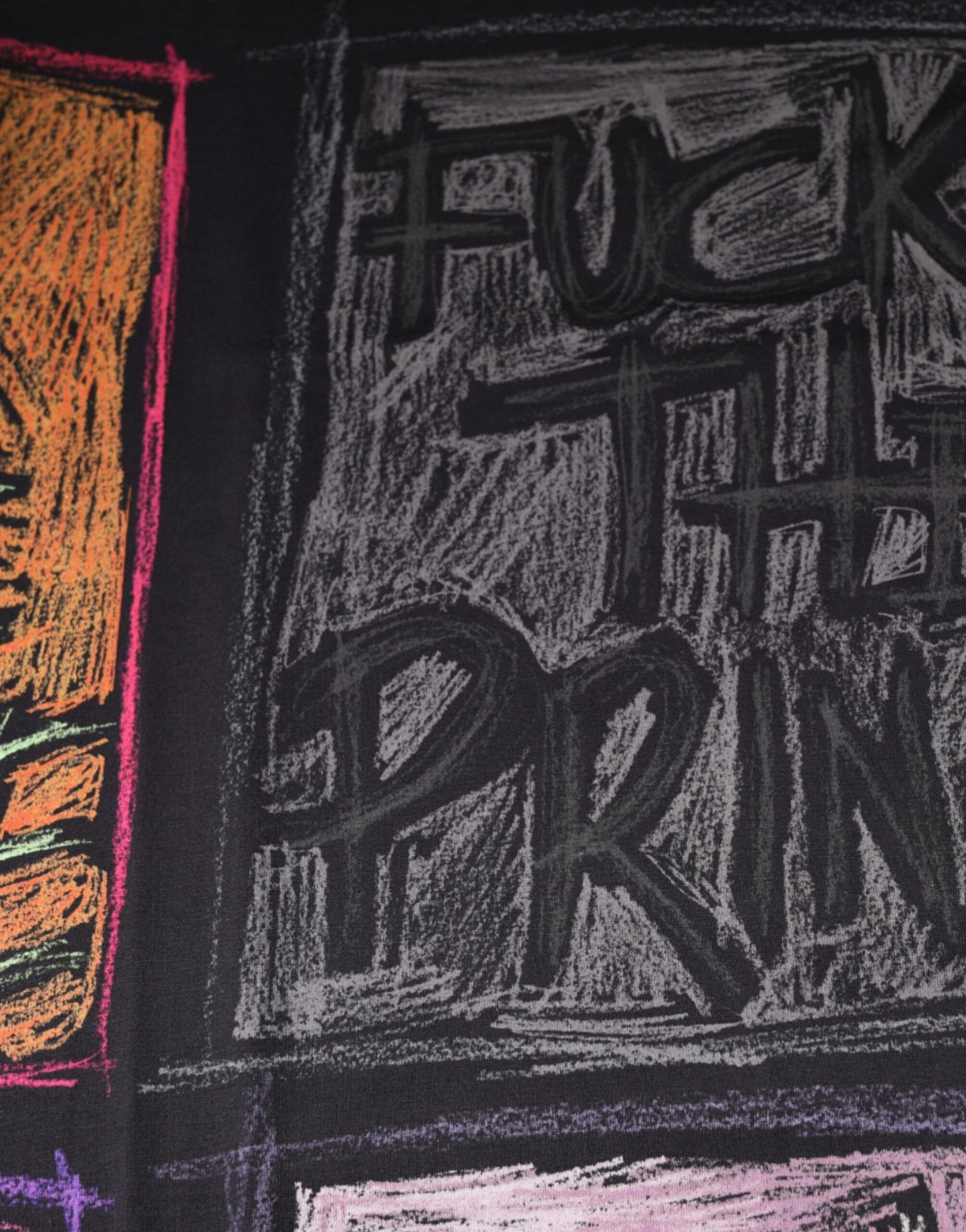 Camiseta de algodón con estampado gráfico multicolor