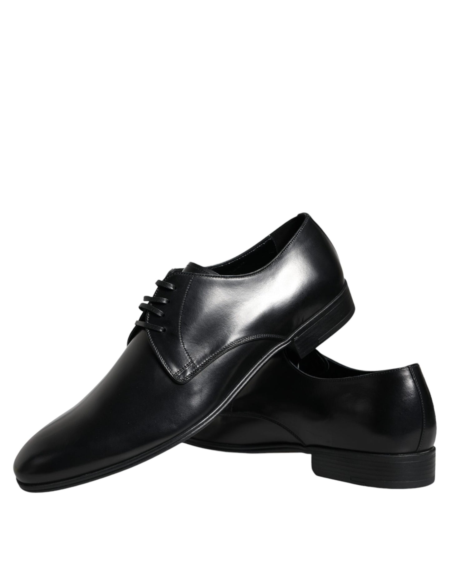 Zapatos de vestir formales Derby de cuero negro