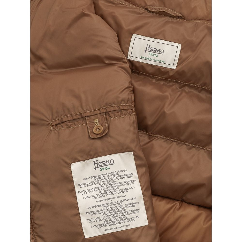 Brown Polyamide Vest