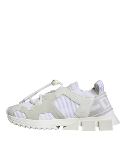 White Mesh Sorrento Trekking Sneakers Shoes