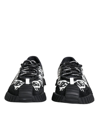 Black Logo Lace Up Low Top NS1 Sneakers Shoes