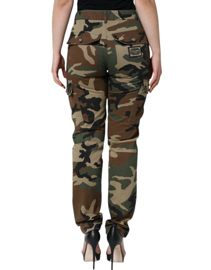 Pantalones cargo de camuflaje multicolor