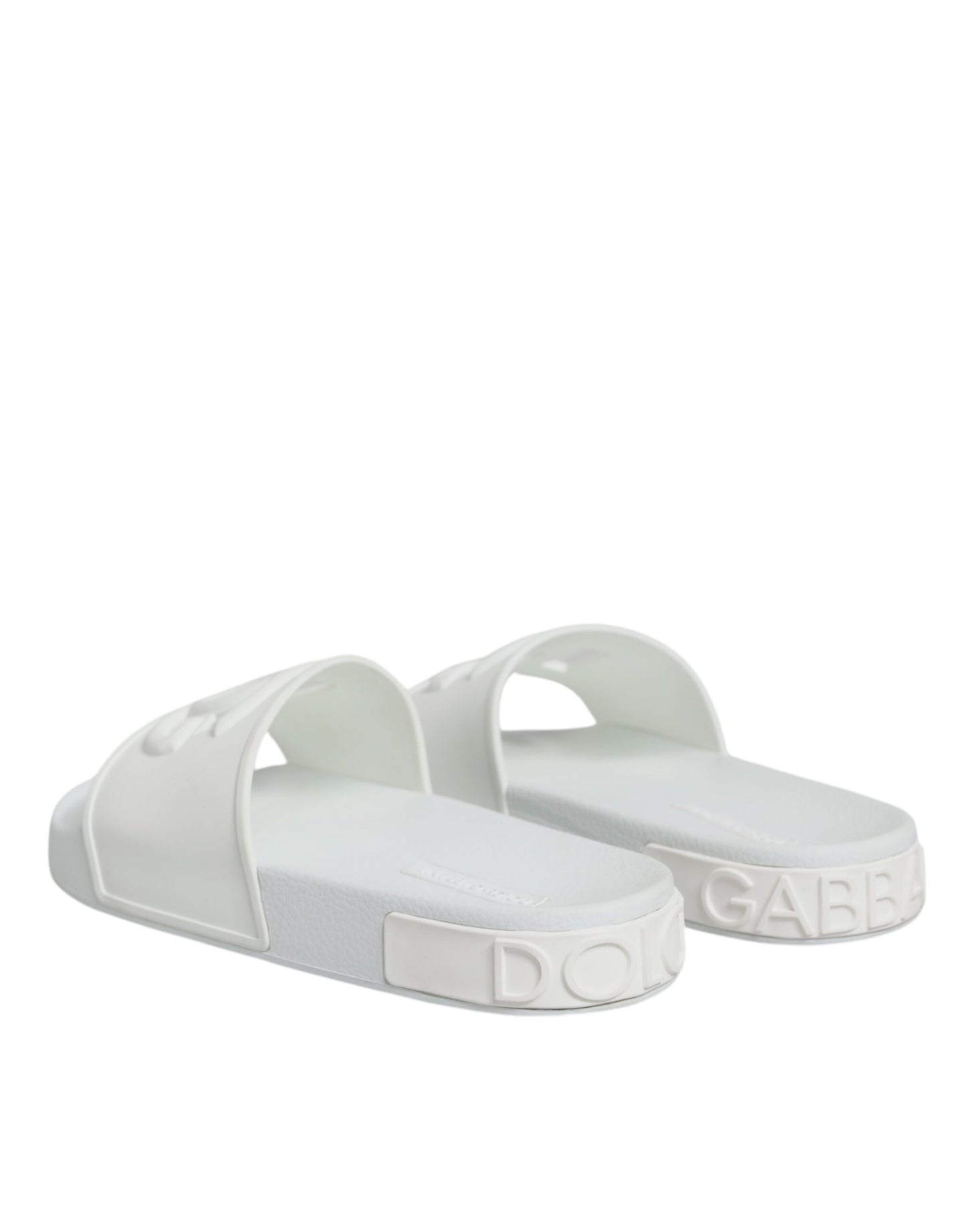 White Rubber Slides Sandals Beachwear Shoes