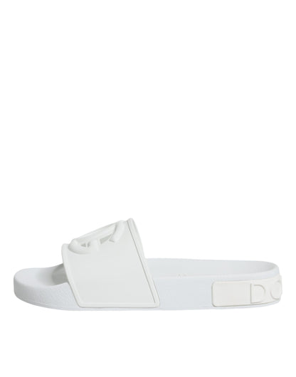 Weiße Gummi-Sandalen, Strandschuhe