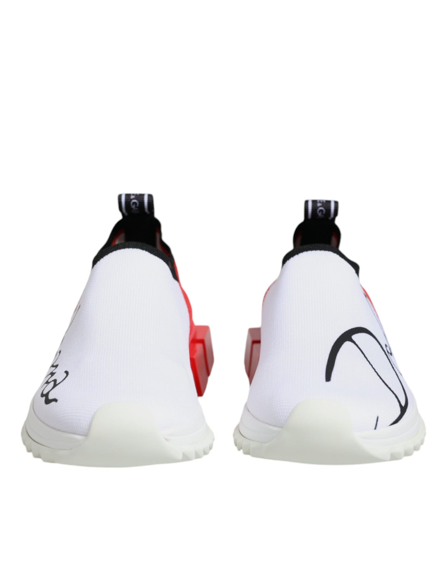 Zapatillas deportivas blancas y rojas de caña baja Sorrento para hombre