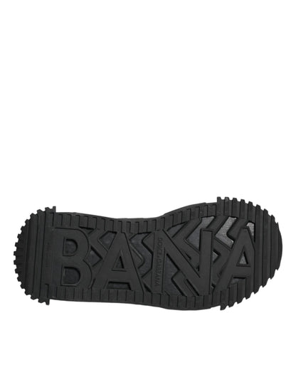 Zapatillas de deporte NS1 de caña baja con cordones y logotipo en color negro