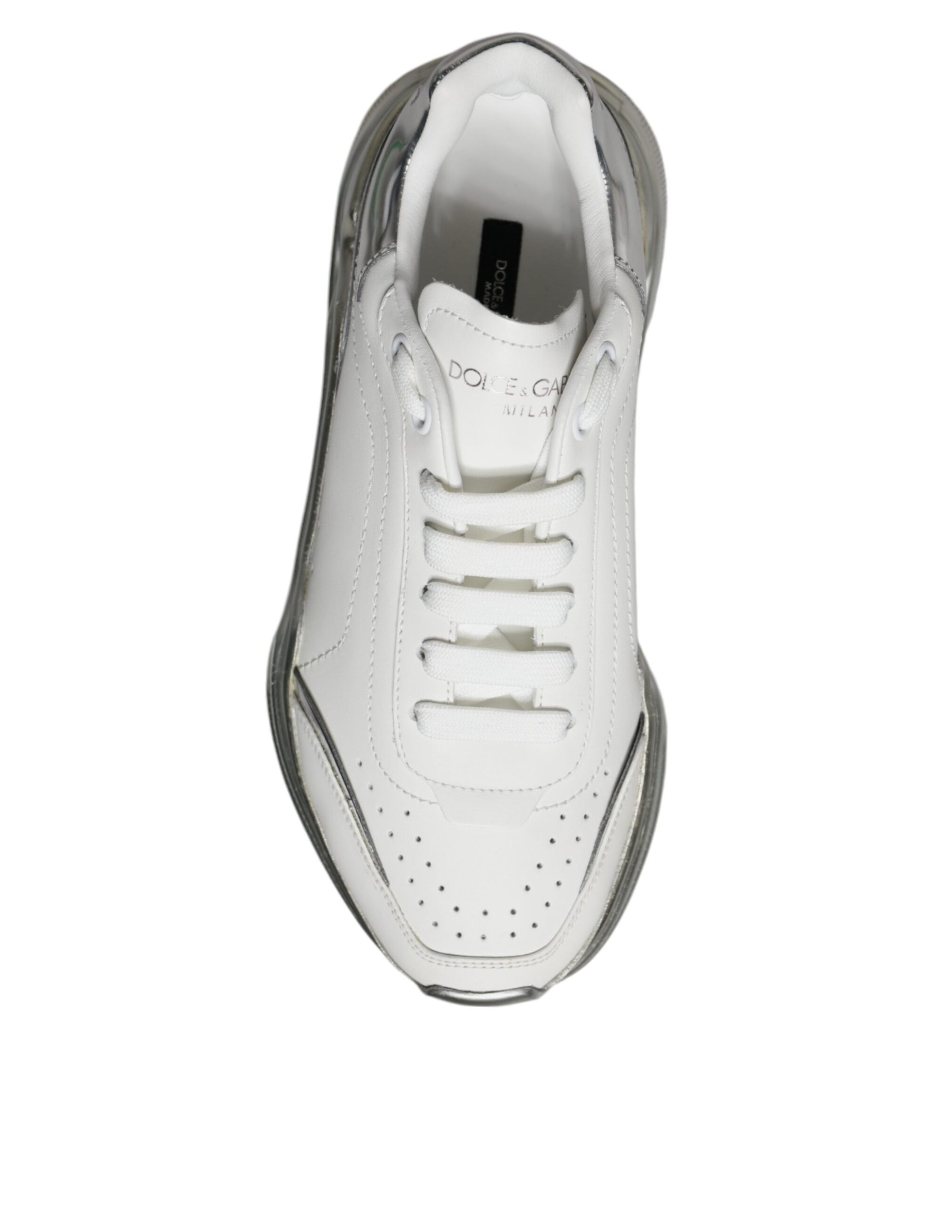 Zapatillas deportivas bajas Daymaster de color blanco y plateado