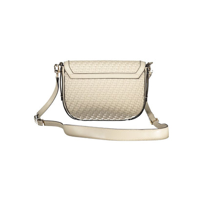 Beige Handtasche aus Polyethylen