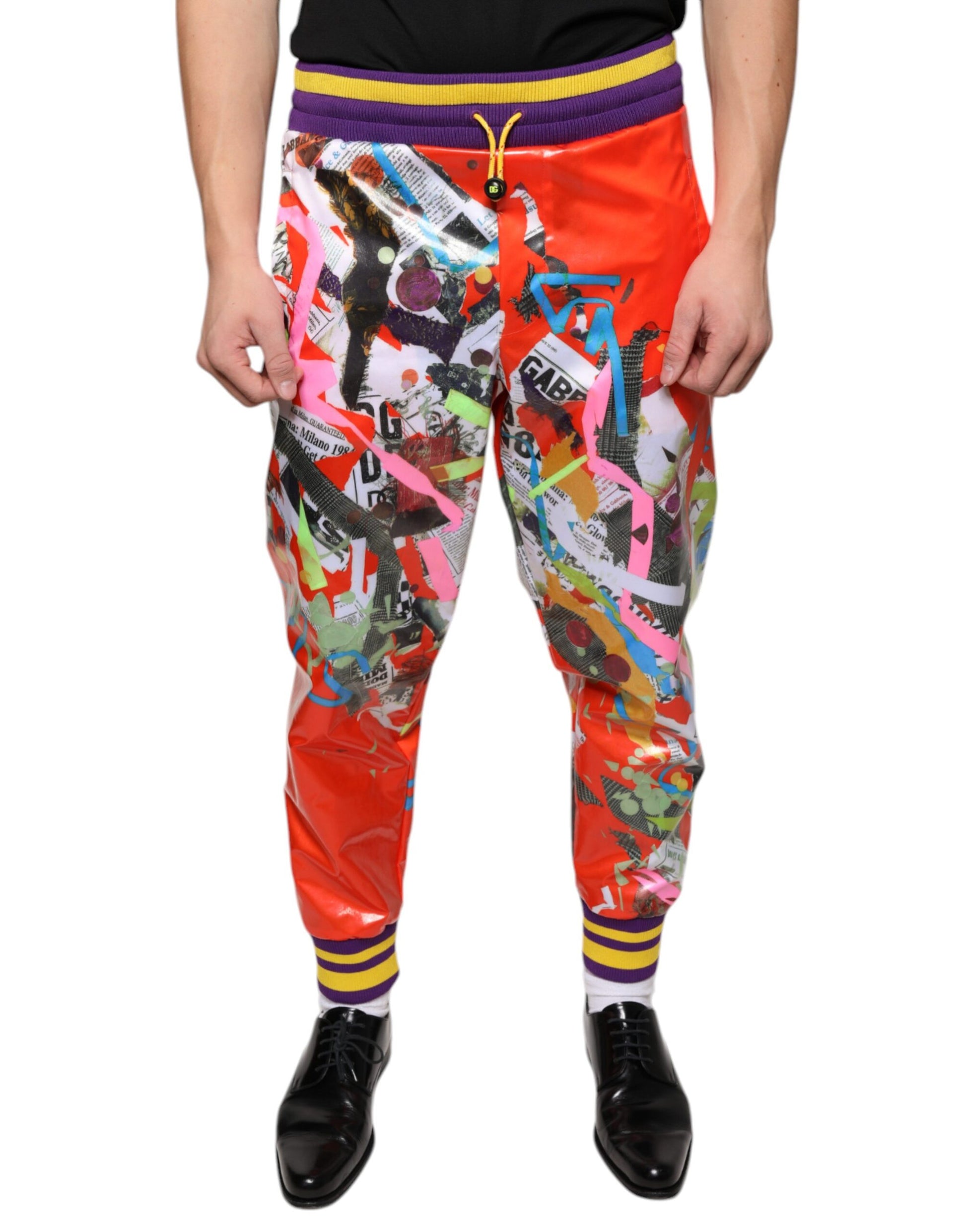 Pantalones deportivos con estampado multicolor