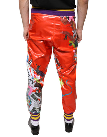 Pantalones deportivos con estampado multicolor