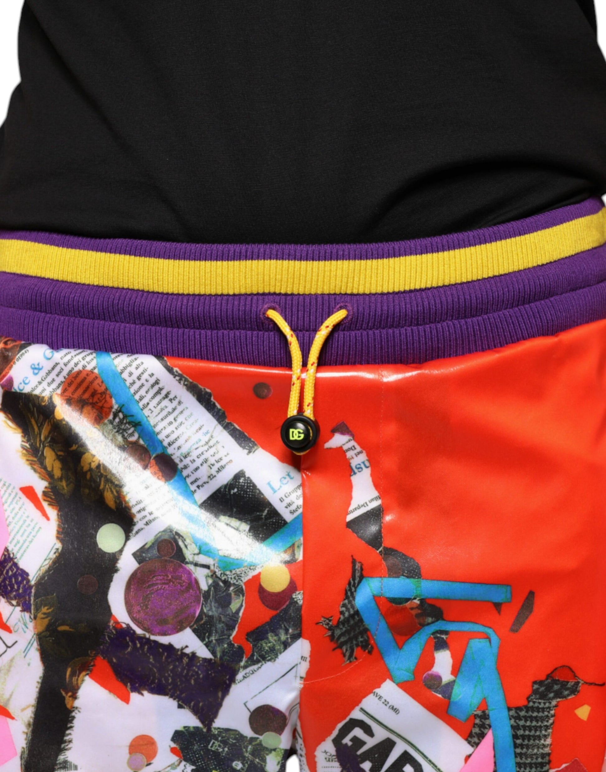 Pantalones deportivos con estampado multicolor