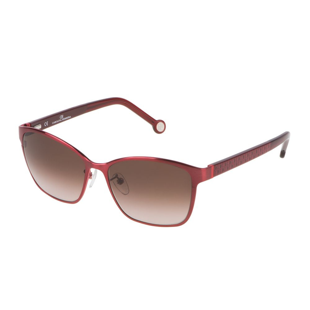 Rote Sonnenbrille aus Metall