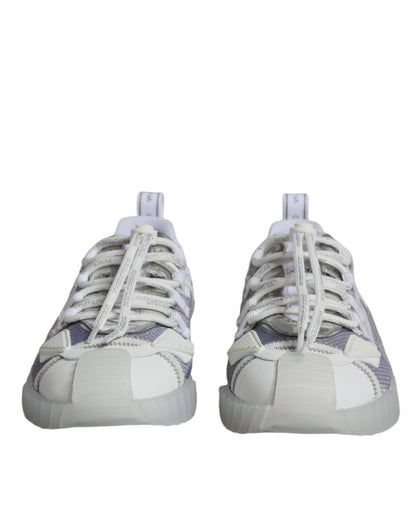 White Silver Low Top NS1 Sneakers Shoes