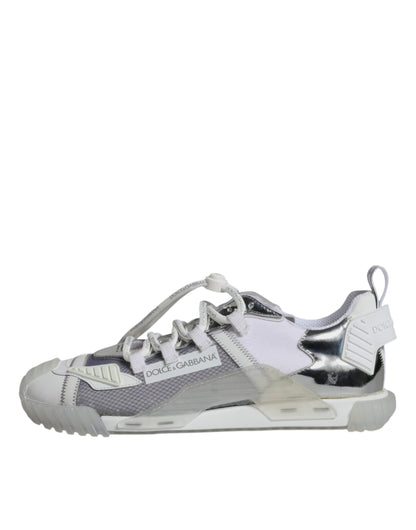 White Silver Low Top NS1 Sneakers Shoes