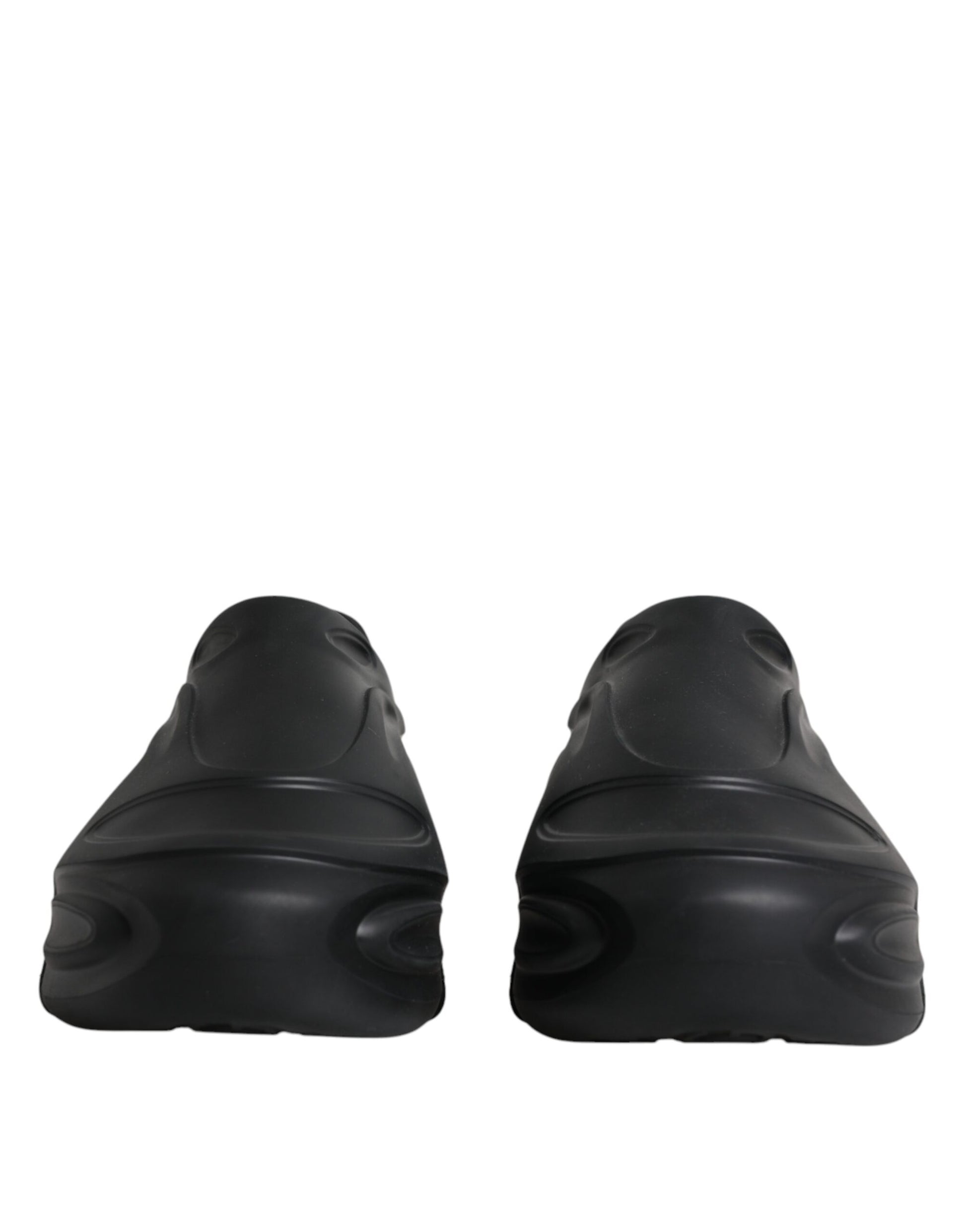 Black Foiled Rubber Toy Low Top Sneakers Shoes