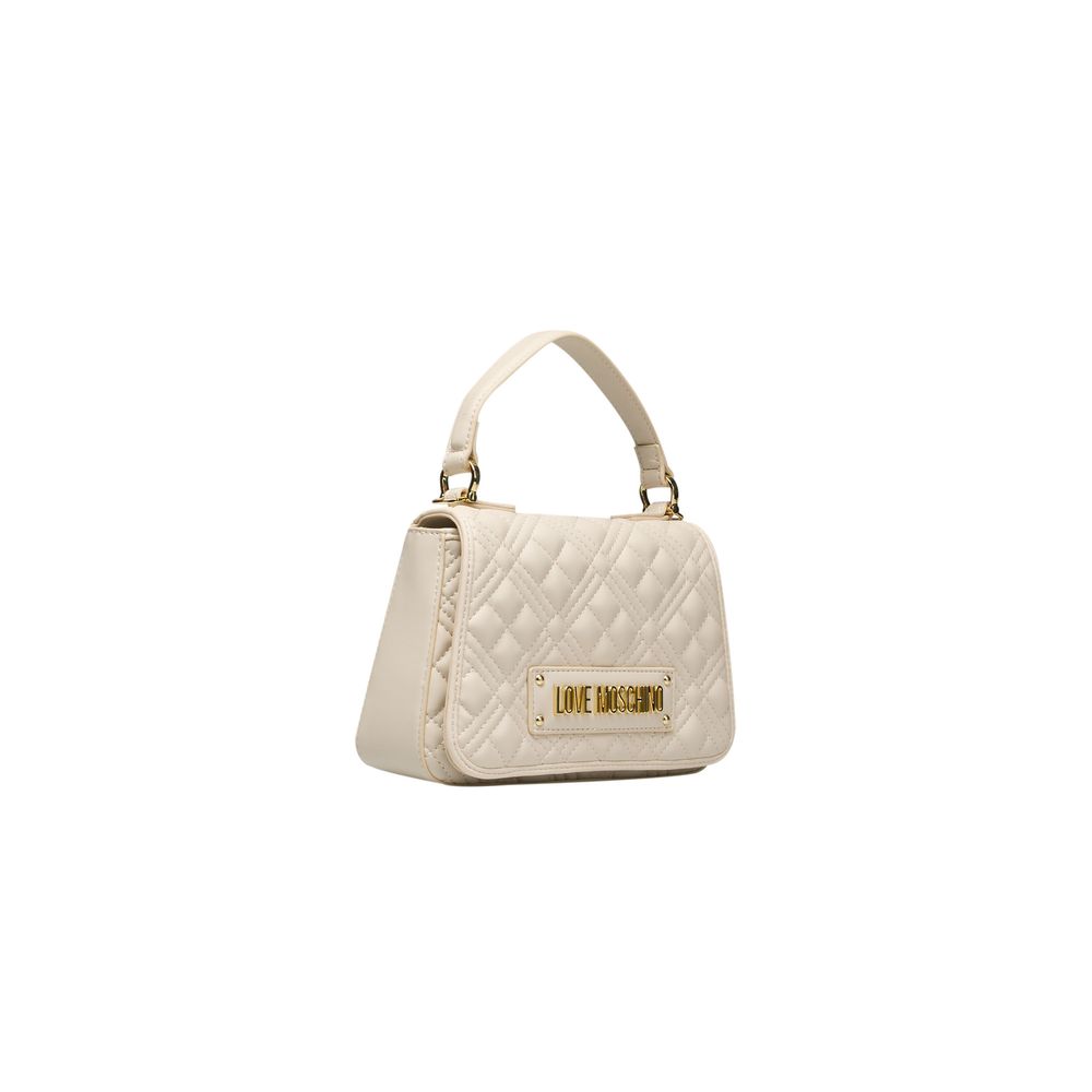 Beige Handtasche aus Polyethylen