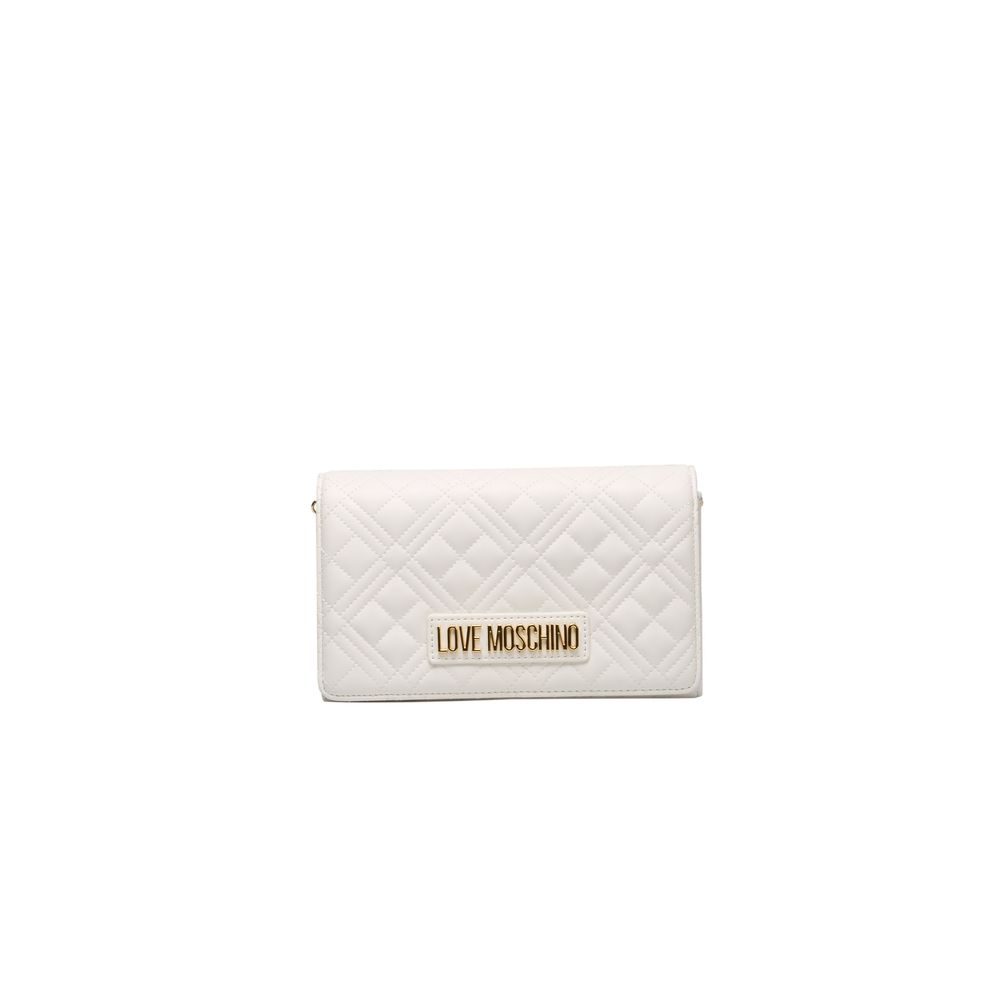 Bolso bandolera de polietileno blanco